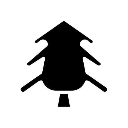 illustration vector and logo tree solid style. icon on white background. Icon sign from modern collection for mobile concept and web apps design. Nice design perfect.のイラスト素材