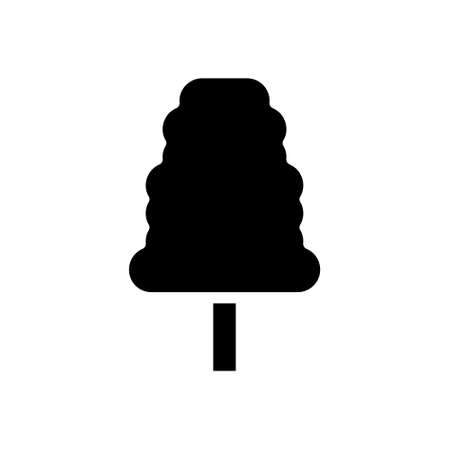 illustration vector and logo tree solid style. icon on white background. Icon sign from modern collection for mobile concept and web apps design. Nice design perfect.のイラスト素材