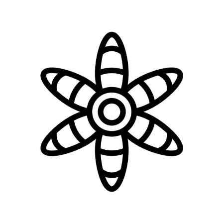 illustration vector and flower decoration outlines style. icon on white background. Icon sign from modern collection for mobile concept and web apps design. Nice design perfect.のイラスト素材