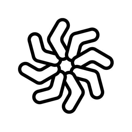 illustration vector and flower decoration outlines style. icon on white background. Icon sign from modern collection for mobile concept and web apps design. Nice design perfect.のイラスト素材