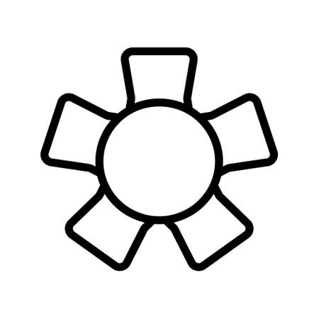 illustration vector and flower decoration outlines style. icon on white background. Icon sign from modern collection for mobile concept and web apps design. Nice design perfect.のイラスト素材