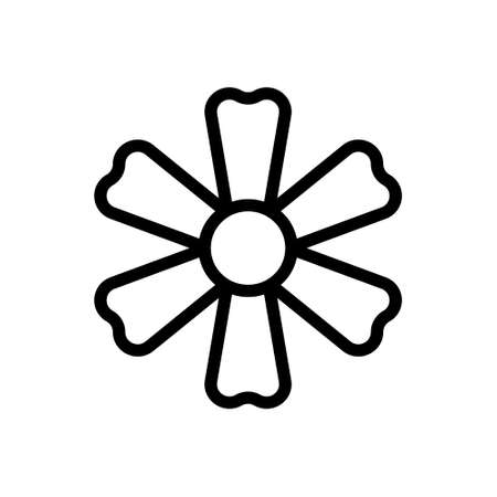 illustration vector and flower decoration outlines style. icon on white background. Icon sign from modern collection for mobile concept and web apps design. Nice design perfect.のイラスト素材