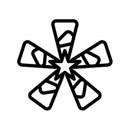 illustration vector and flower decoration outlines style. icon on white background. Icon sign from modern collection for mobile concept and web apps design. Nice design perfect.のイラスト素材