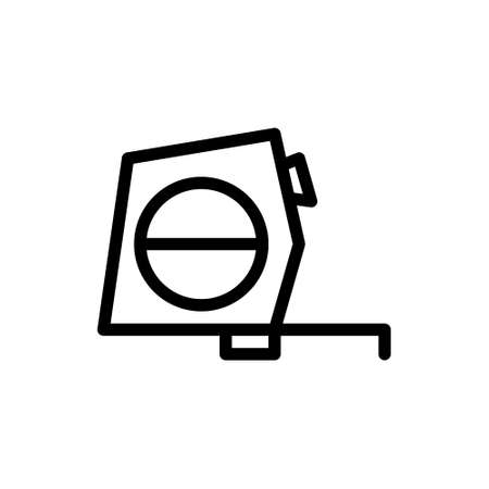illustration vector and  measuring tape outlines style. icon on white background. Icon sign from modern collection for mobile concept and web apps design. Nice design perfect.のイラスト素材