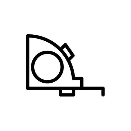 illustration vector and measuring tape outlines style. icon on white background. Icon sign from modern collection for mobile concept and web apps design. Nice design perfect.のイラスト素材
