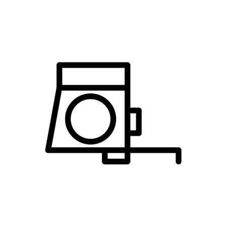 illustration vector and measuring tape outlines style. icon on white background. Icon sign from modern collection for mobile concept and web apps design. Nice design perfect.のイラスト素材