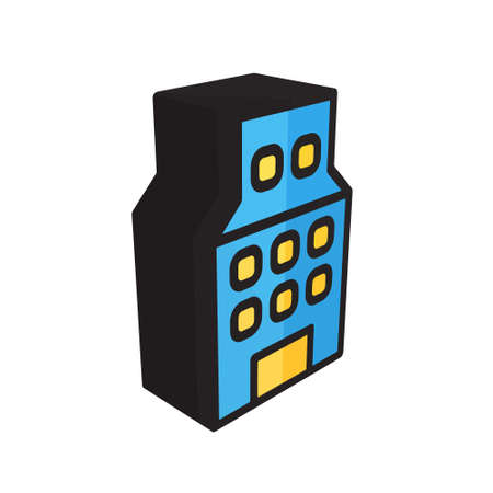 3D illustration vector Building style. icon on white background. Icon sign from modern collection for mobile concept and web apps design. Nice design perfect.のイラスト素材