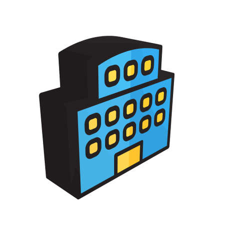 3D illustration vector Building style. icon on white background. Icon sign from modern collection for mobile concept and web apps design. Nice design perfect.のイラスト素材