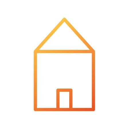 illustration vector house gradient lines style. icon on white background. Icon sign from modern collection for mobile concept and web apps design. Nice design perfect.のイラスト素材