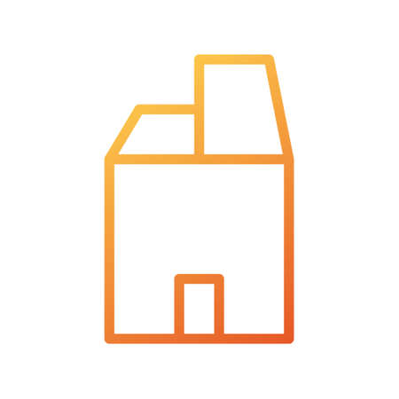 illustration vector house gradient lines style. icon on white background. Icon sign from modern collection for mobile concept and web apps design. Nice design perfect.のイラスト素材