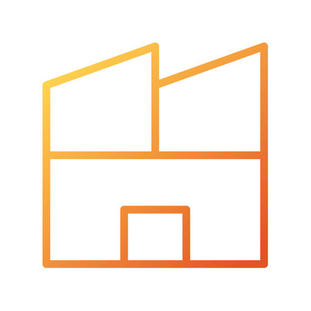 illustration vector house gradient lines style. icon on white background. Icon sign from modern collection for mobile concept and web apps design. Nice design perfect.のイラスト素材