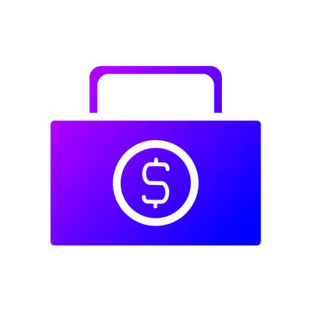 illustration vector and logo money solid gradient style. icon on white background. Icon sign from modern collection for mobile concept and web apps design. Nice design perfect.のイラスト素材