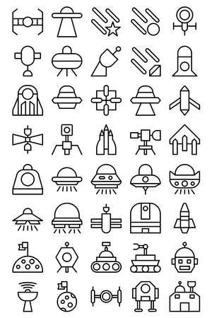 illustration vector and logo icon Ufo style. Icon sign from modern collection for mobile concept and web apps design. Nice design perfect.のイラスト素材