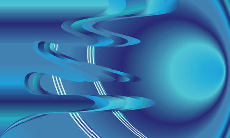 Blue Black color abstract background for social media design ripples pattern vector illustration.のイラスト素材