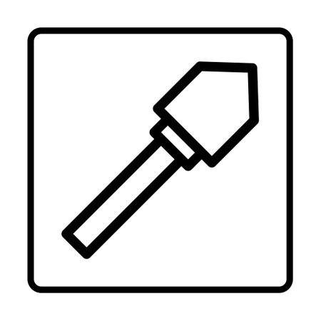 Shovel Icon. Social media sign icons. Vector illustration isolated for graphic, web design, apps and websitesのイラスト素材