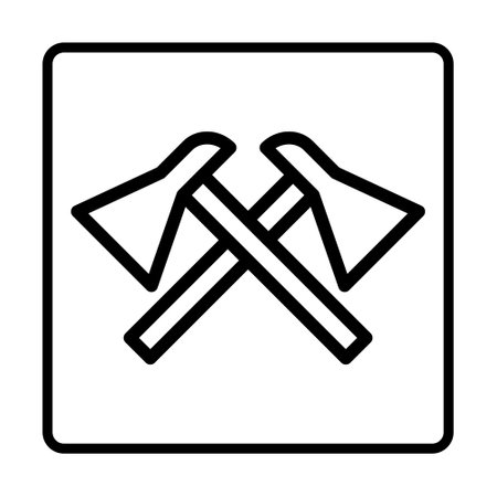 Axe. Social media sign icons. Vector illustration isolated for graphic, web design, apps and websitesのイラスト素材