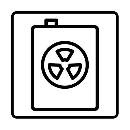 Radioactive Icon. Social media sign icons. Vector illustration isolated for graphic, web design, apps and websitesのイラスト素材