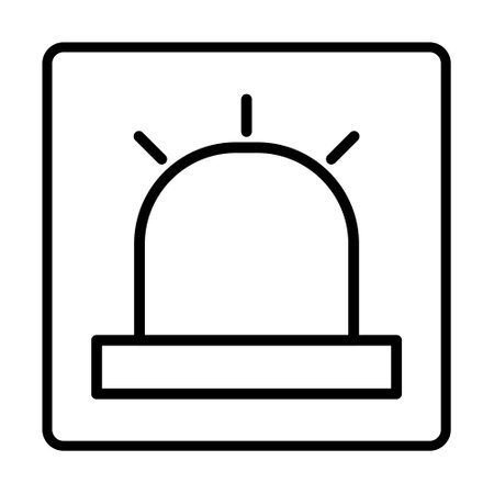 ambulance siren Icon. Social media sign icons. Vector illustration isolated for graphic, web design,...