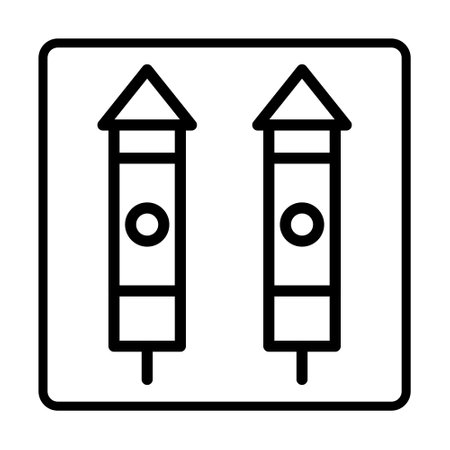 firecracker Icon. Social media sign icons. Vector illustration isolated for graphic, web design and apps.のイラスト素材