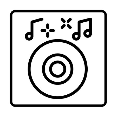 Dj Icon. Social media sign icons. Vector illustration isolated for graphic, web design and apps.のイラスト素材