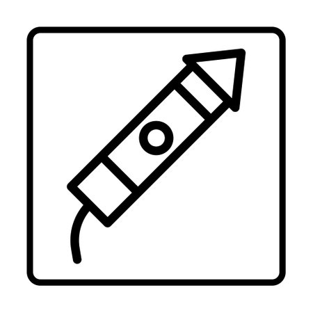 firecracker Icon. Social media sign icons. Vector illustration isolated for graphic, web design and apps.のイラスト素材