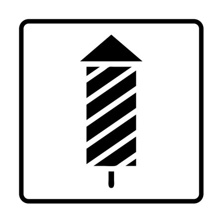 firecracker solid Icon. Social media sign icons. Vector illustration isolated for graphic, web design, apps and websitesのイラスト素材