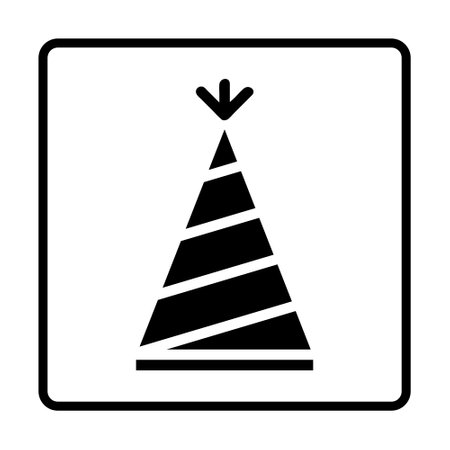 Hat solid Icon. Social media sign icons. Vector illustration isolated for graphic, web design, apps and websitesのイラスト素材