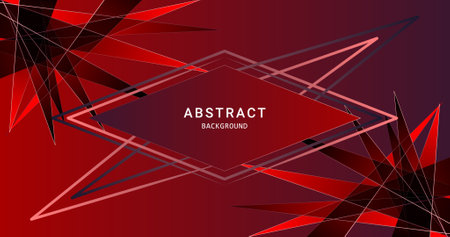 Red black color abstract background for social media design ripples pattern vector illustration.のイラスト素材