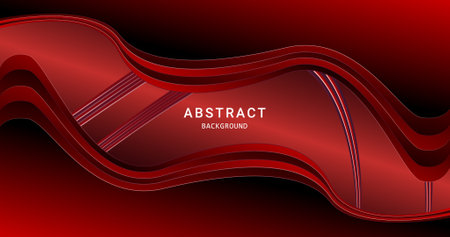 Red black color abstract background for social media design ripples pattern vector illustration.のイラスト素材