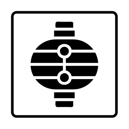 lantern solid Icon. Social media sign icons. Vector illustration isolated for graphic, web design, apps and websitesのイラスト素材
