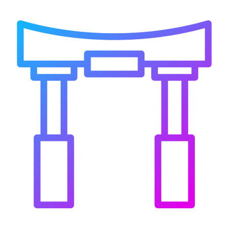 arch gradient illustration vector and logo new year icon perfect. Icon sign from modern collection for mobile concept and web. Nice design perfect.のイラスト素材