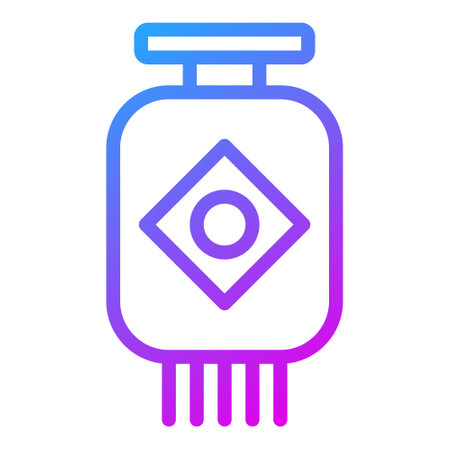 lantern gradient illustration vector and logo new year icon perfect. Icon sign from modern collection for mobile concept and web. Nice design perfect.のイラスト素材