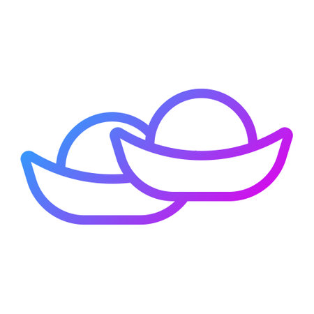 fortune gradient illustration vector and logo new year icon perfect. Icon sign from modern collection for mobile concept and web. Nice design perfect.のイラスト素材
