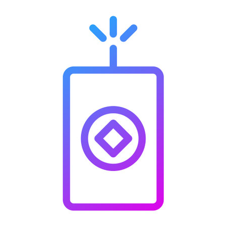 firecrackers gradient illustration vector and logo new year icon perfect. Icon sign from modern collection for mobile concept and web. Nice design perfect.のイラスト素材