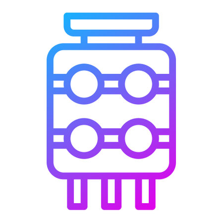 lantern gradient illustration vector and logo new year icon perfect. Icon sign from modern collection for mobile concept and web. Nice design perfect.のイラスト素材