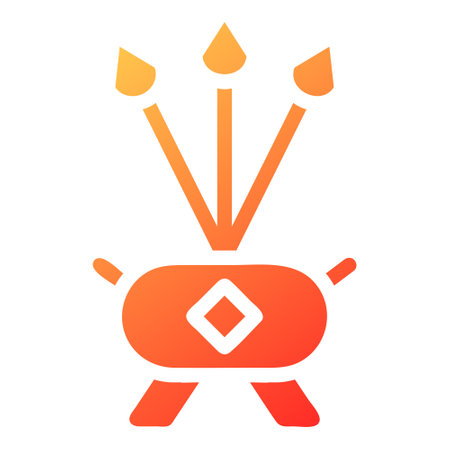 candle gradient solid illustration vector and logo new year icon perfect. Icon sign from modern collection for web. Nice design perfect.のイラスト素材