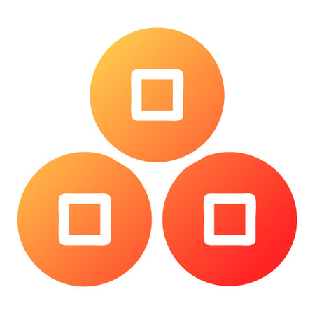 coin gradient solid illustration vector and logo new year icon perfect. Icon sign from modern collection for web. Nice design perfect.のイラスト素材