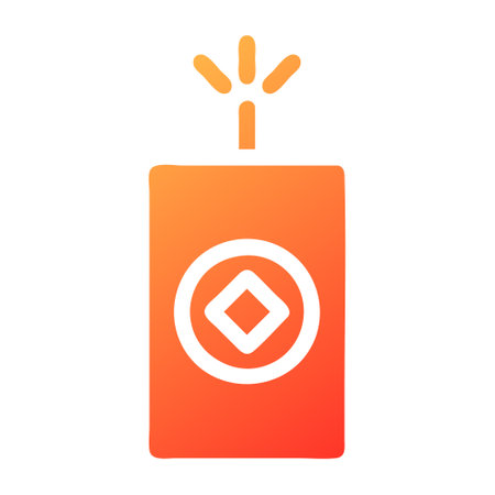 firecrackers gradient solid illustration vector and logo new year icon perfect. Icon sign from modern collection for web. Nice design perfect.のイラスト素材