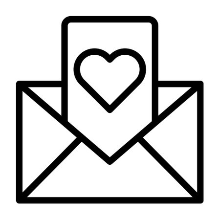massage outline valentine illustration vector and logo new year icon perfect. Icon sign from modern collection for web. Nice design perfect.のイラスト素材