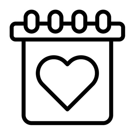 calendar outline valentine illustration vector and logo new year icon perfect. Icon sign from modern collection for web. Nice design perfect.のイラスト素材