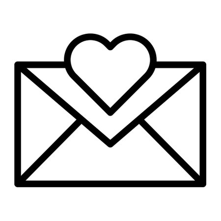 massage outline valentine illustration vector and logo new year icon perfect. Icon sign from modern collection for web. Nice design perfect.のイラスト素材