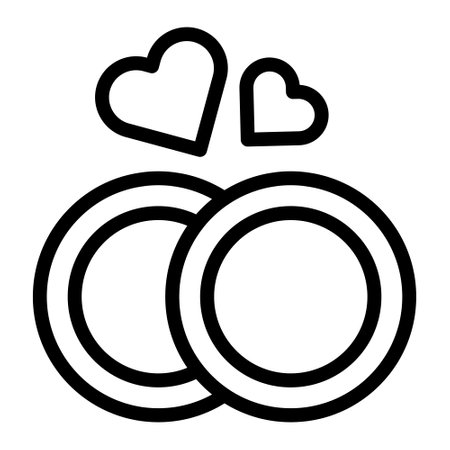 ring outline valentine illustration vector and logo new year icon perfect. Icon sign from modern collection for web. Nice design perfect.のイラスト素材