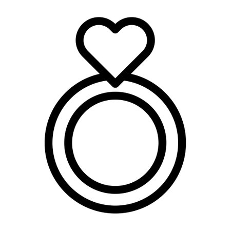 ring outline valentine illustration vector and logo new year icon perfect. Icon sign from modern collection for web. Nice design perfect.のイラスト素材
