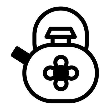 Teapot dualtone illustration vector and logo new year icon perfect. Icon sign from modern collection for web. Nice design perfect.のイラスト素材
