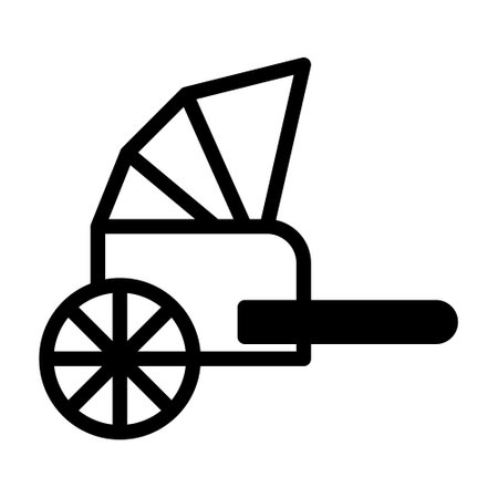 rickshaw dualtone illustration vector and logo new year icon perfect. Icon sign from modern collection for web. Nice design perfect.のイラスト素材