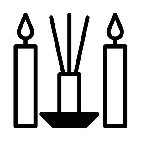 incense dualtone illustration vector and logo new year icon perfect. Icon sign from modern collection for web. Nice design perfect.のイラスト素材