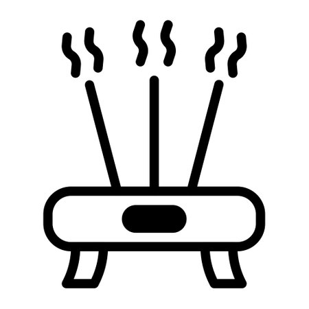 incense dualtone illustration vector and logo new year icon perfect. Icon sign from modern collection for web. Nice design perfect.のイラスト素材