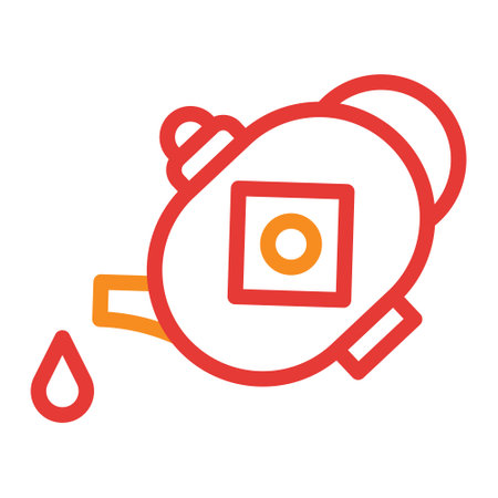 teapot multicolor red illustration vector and logo new year icon perfect. Icon sign from modern collection for web. Nice design perfect.のイラスト素材