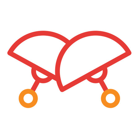 fan multicolor red illustration vector and logo new year icon perfect. Icon sign from modern collection for web. Nice design perfect.のイラスト素材