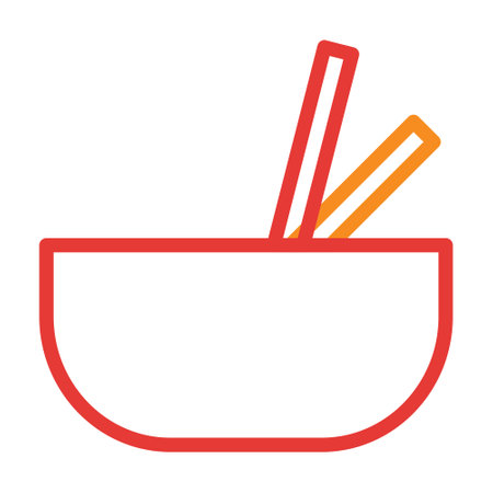 noodle multicolor red illustration vector and logo new year icon perfect. Icon sign from modern collection for web. Nice design perfect.のイラスト素材